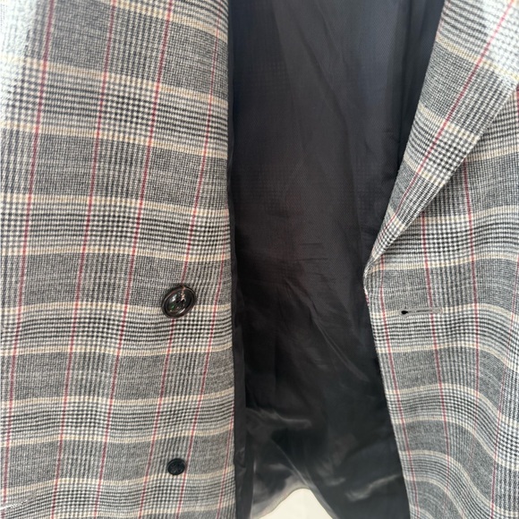 Sunday Best Gray and Red Checkered Jacket - Picture 5 of 6